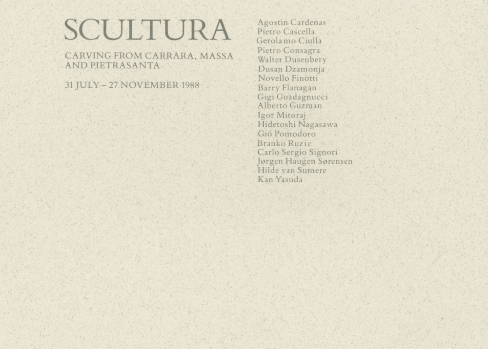 Scultura – Carving from Carrara, Massa and Pietrasanta